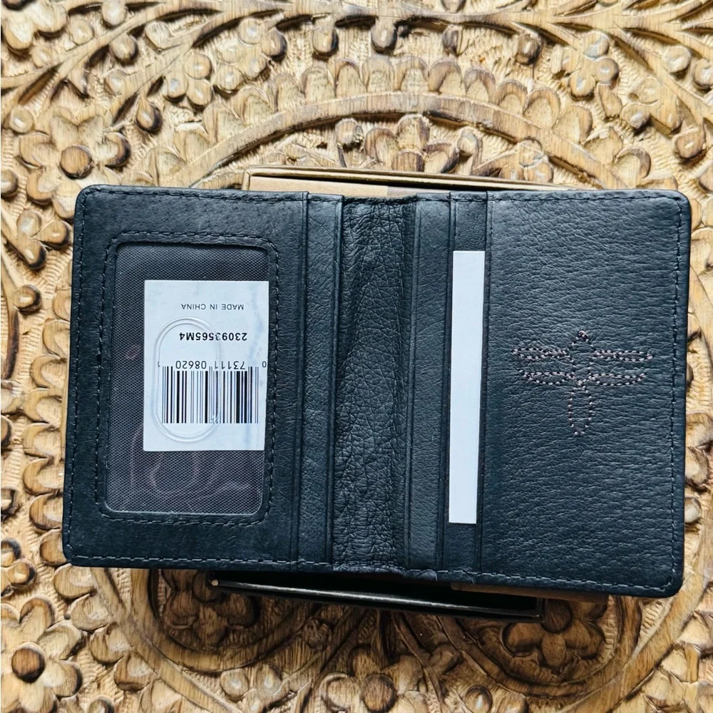 Justin Boots Needlepoint Card Wallet With Money Clip NIB - Picture 6 of 8